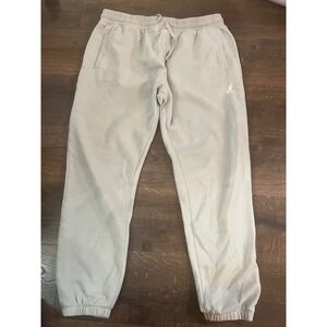 Kangol Mens Fleece Joggers Light Gray Sweatpants Embroidered Logo Size XL
